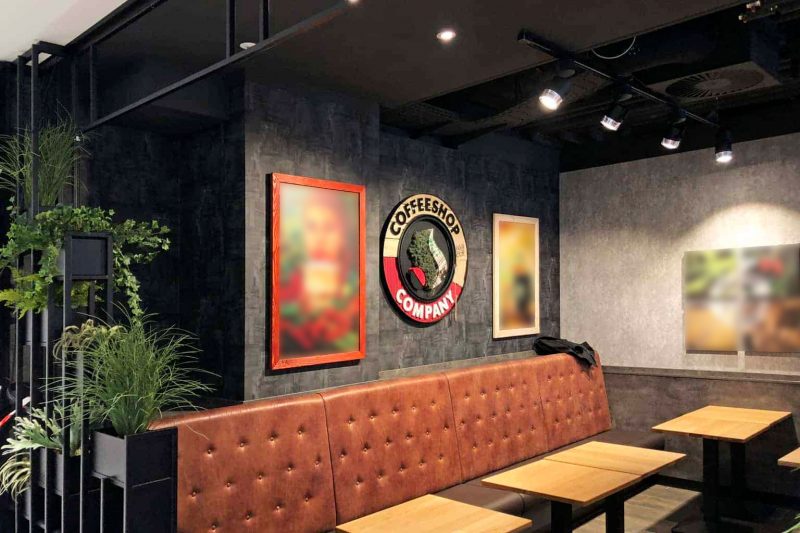 Interieur Wandgestaltung Coffeeshop Company Gropius Passagen
