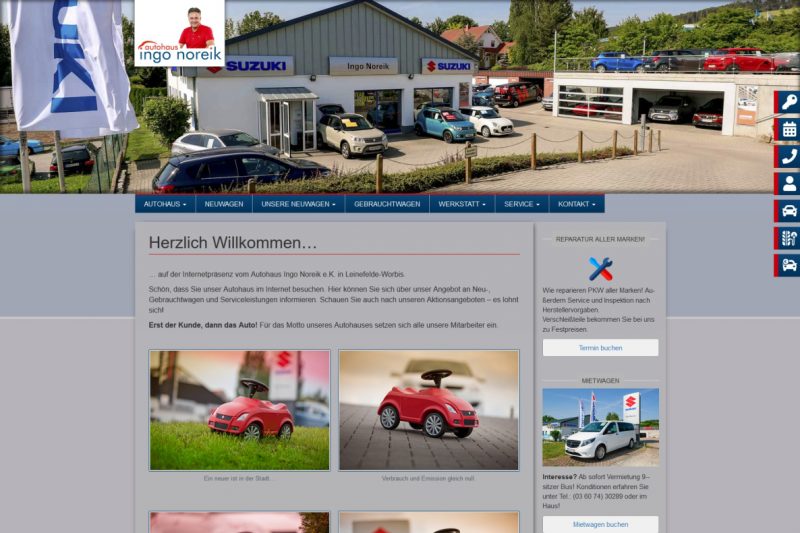 Website Autohaus Ingo Noreik Worbis