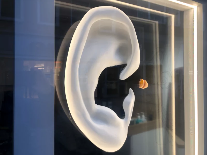3D-Modell von einem Ohr bei GEERS World of Hearing
