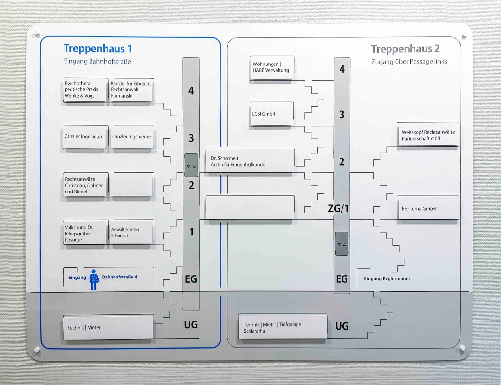 Bahnhofstrasse Erfurt Treppenhaus Uebersicht frontal