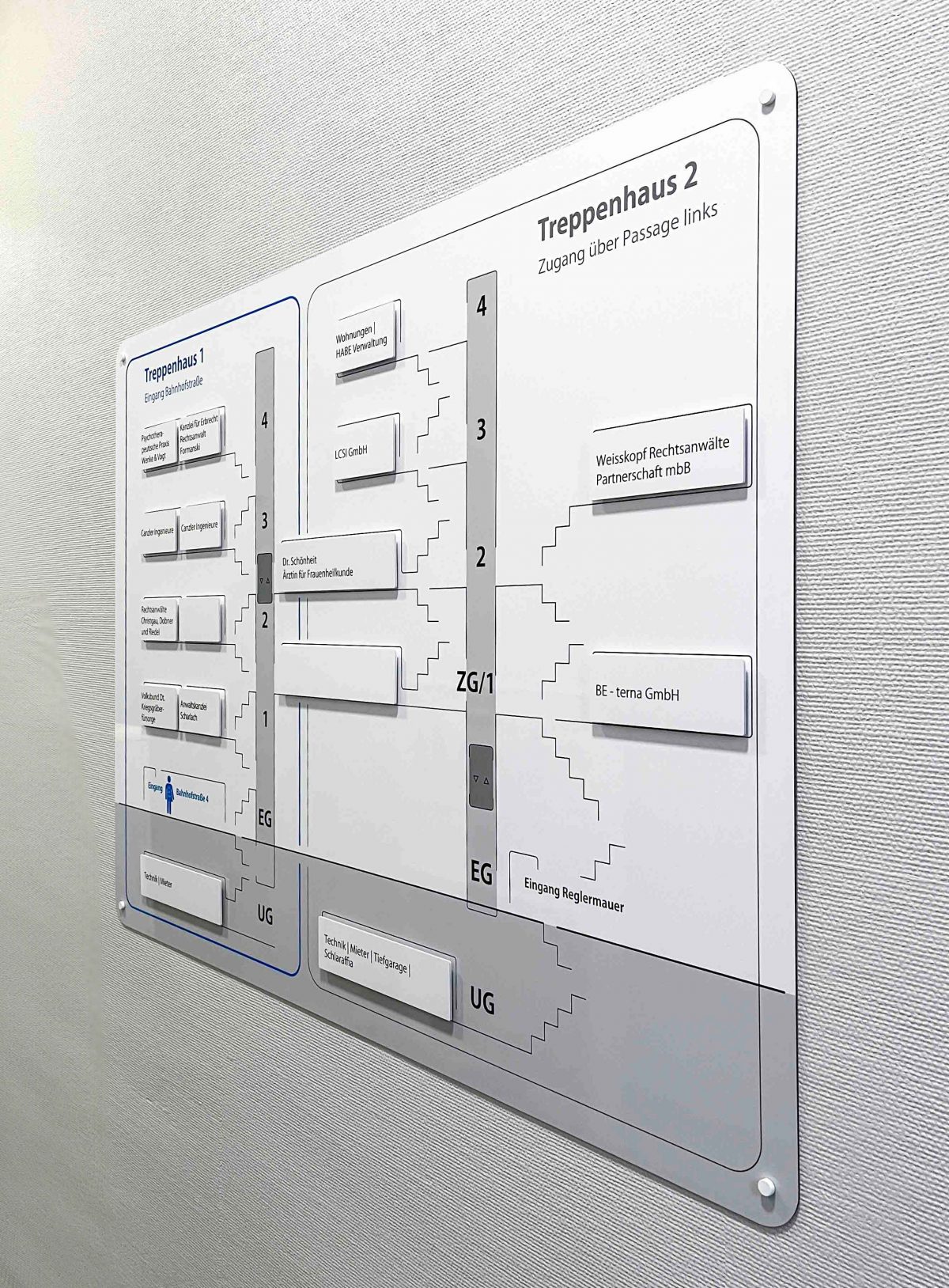 Bahnhofstrasse Erfurt Treppenhaus Uebersicht seitlich