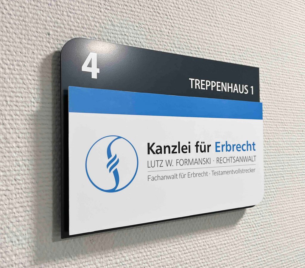 Bahnhofstrasse Erfurt Tuerschild